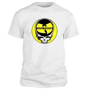 WU TANG CLAN GRAPHIC SHIRT GILDAN WHITE COTTON